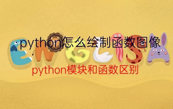 python怎么绘制函数图像 python模块和函数区别？